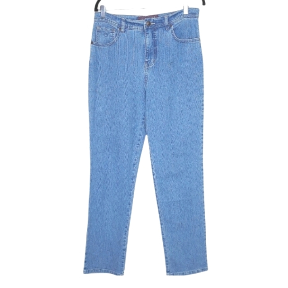 Gloria Vanderbilt Amanda Women's 8 Light Wash High-rise Stretch Straight Jeans